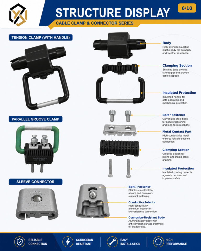 BYD JDL Series Insulated Voltage Detection Grounding Clamp