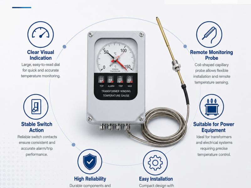 Coil-Shaped Transformer Temperature Gauge Electronic Power — product family image