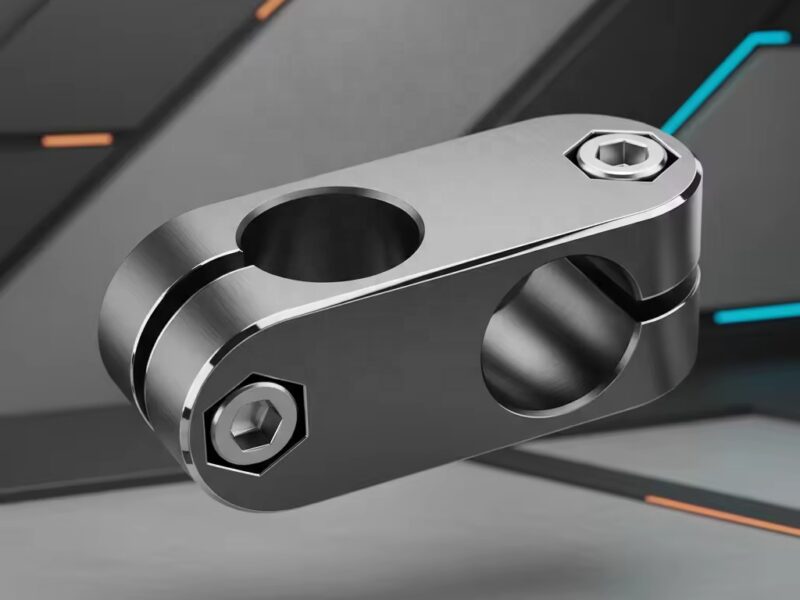 Custom CNC Aluminum Block Straight 12 16 T-Clip Bearing — product family image