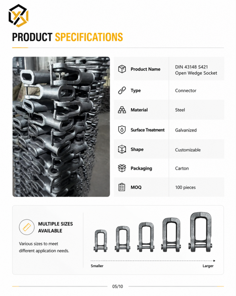 Din 43148 Tensile Steel Forged Cast Utility S421 Open