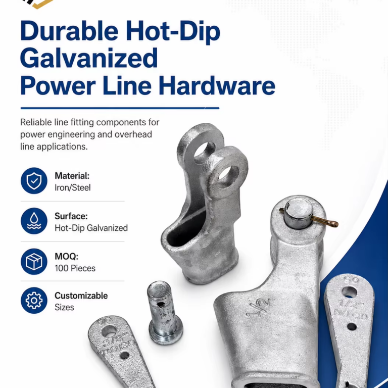 Durable Hot-Dip Galvanized Power Line Hardware for Utility