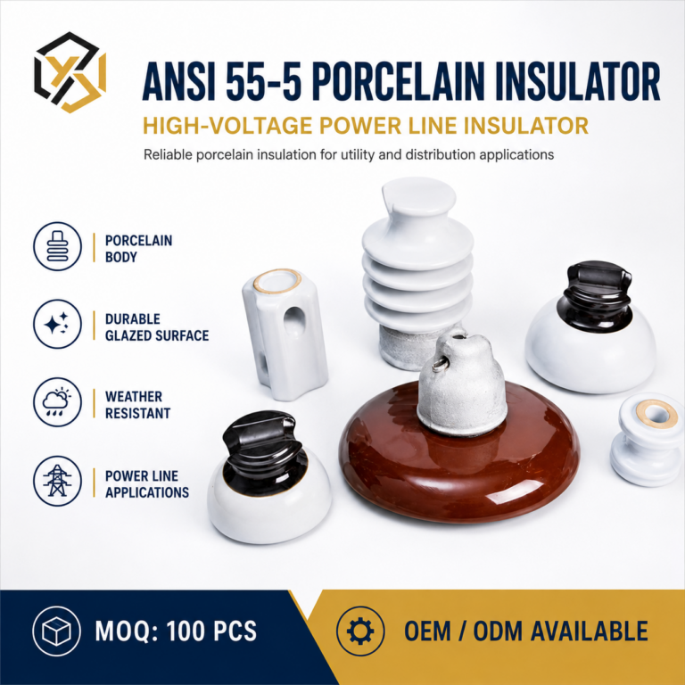 High-Voltage Composite Suspension Porcelain Insulator ANSI