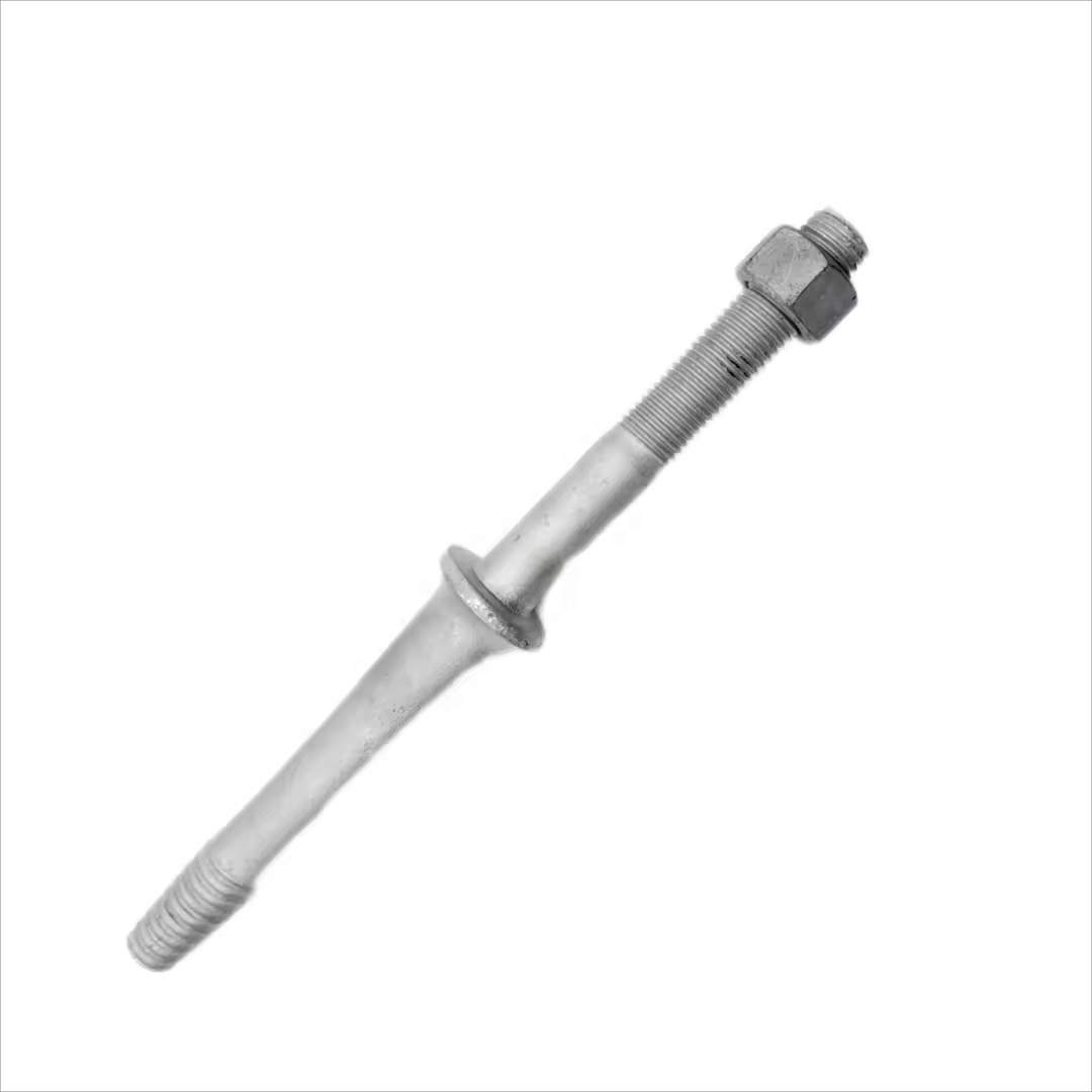 Hot Galvanized Steel Head Insulator Pin Cross Arm Insulator Pin Insulator Spindle 11kv