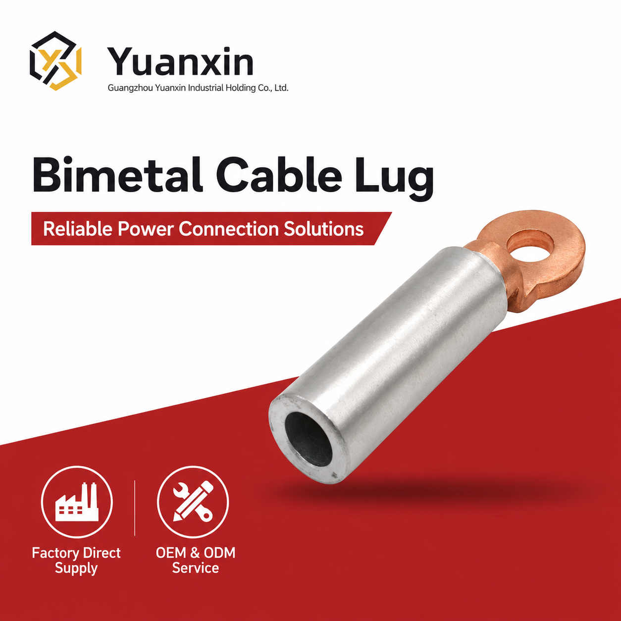 Industrial Standard Bimetallic Copper Aluminum Cable Lug Terminal for Secure Connections