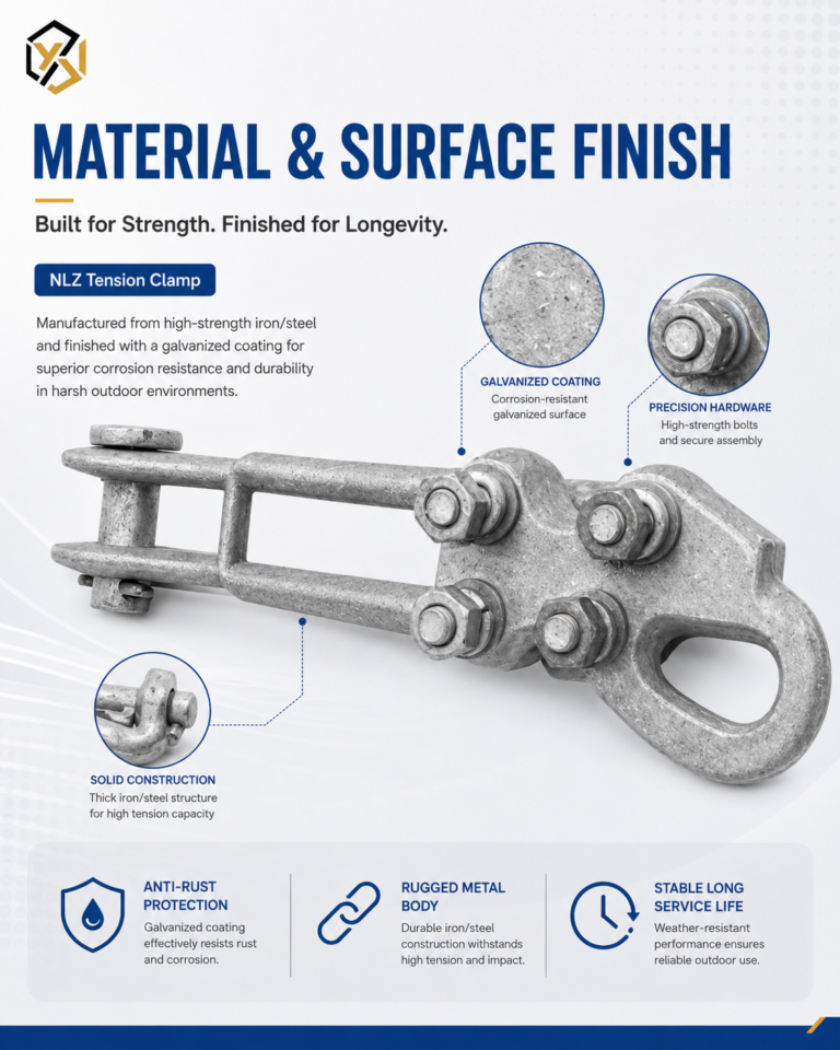 NLZ Tension Clamp Straight Line Strain for Overhead Fittings