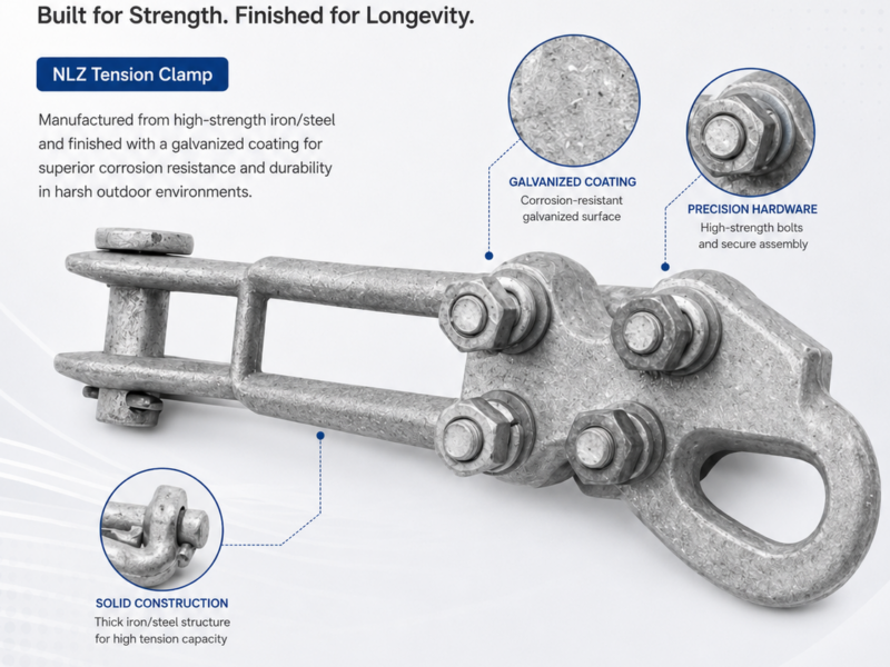 NLZ Tension Clamp Straight Line Strain for Overhead Fittings — product family image