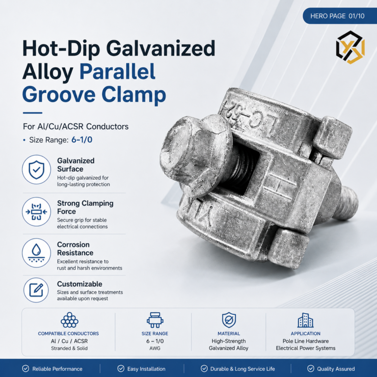 Pole Line Conductor Hardware Hot-Dip Aluminum Alloy Pg Al/Cu