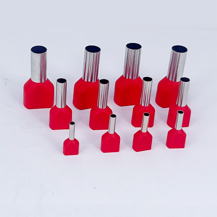 Two Wire Tubular Terminal European Style Cold Pressed