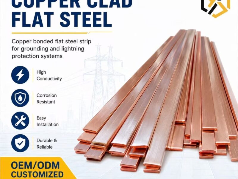 Copper Bonded Flat Steel Bar Copper Clad Grounding Strip — product family image
