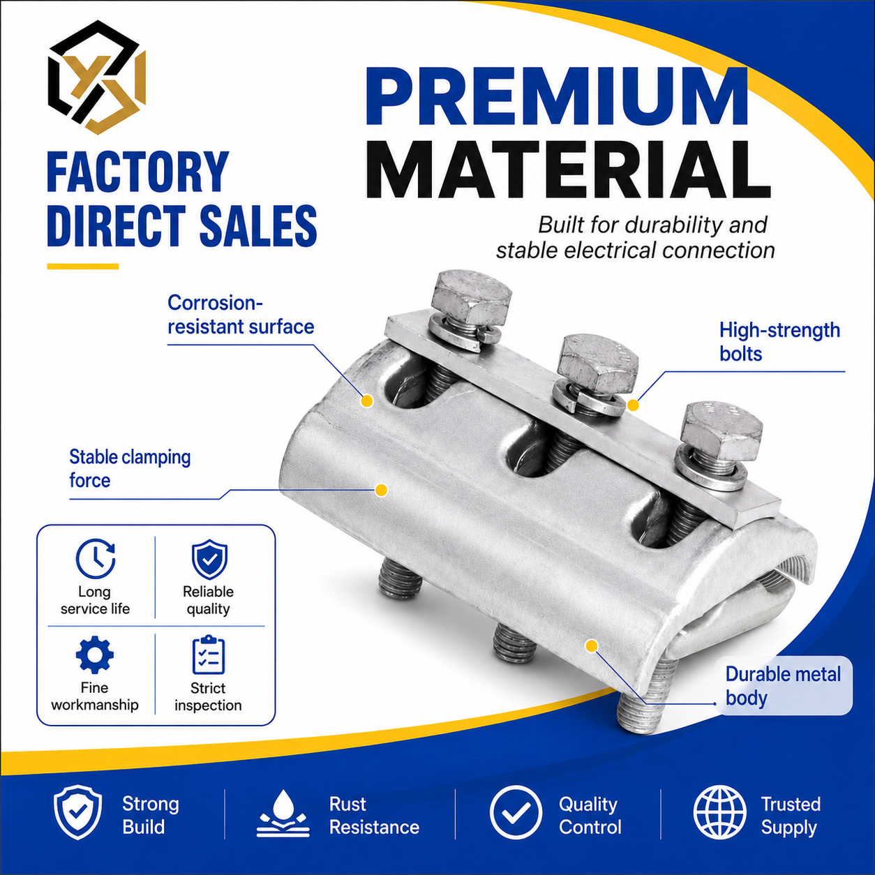Kechen CAPG Series Bimetallic PG Clamp Aluminum and Copper Parallel Groove Connector
